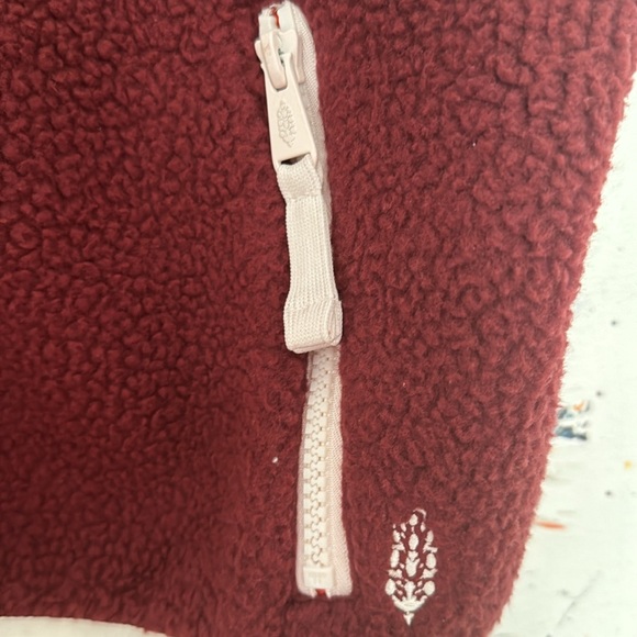 FP MVMNT NWOT's "Hit The Slopes" Vest in Oxblood & Orange ; Incredible Combo! - Picture 5 of 6